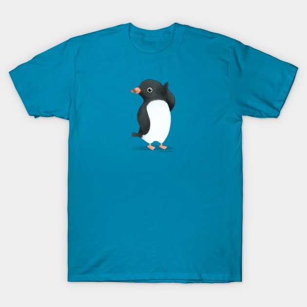 Adelie Penguin 2 T-Shirt by julianamotzko